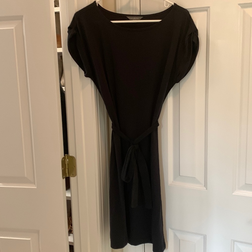 Black cotton tshirt dress